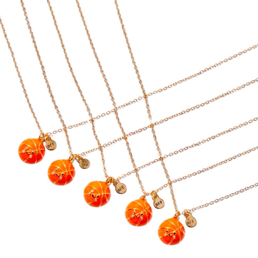 5-Pack Best Friends Basketball Pendant Necklaces - NWT